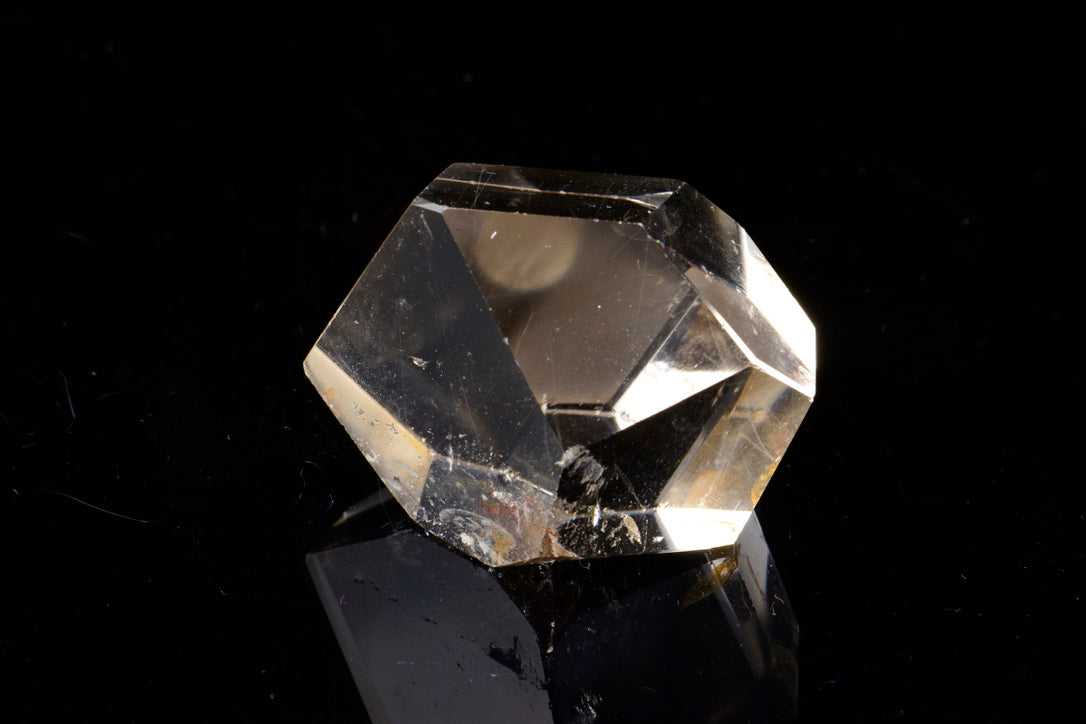 Faceted Rutilated Quartz Freeform 010