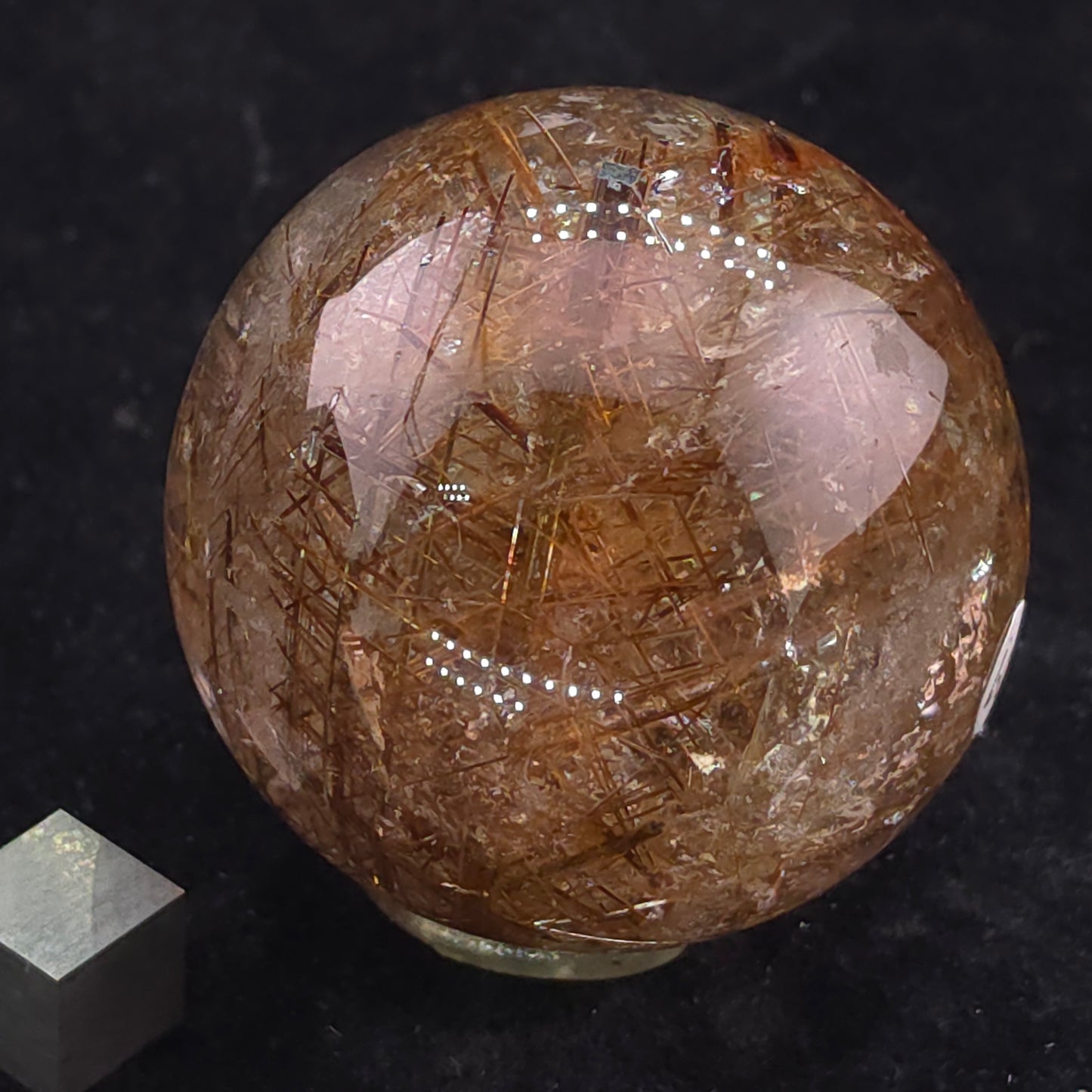 Copper Rutilated Sphere