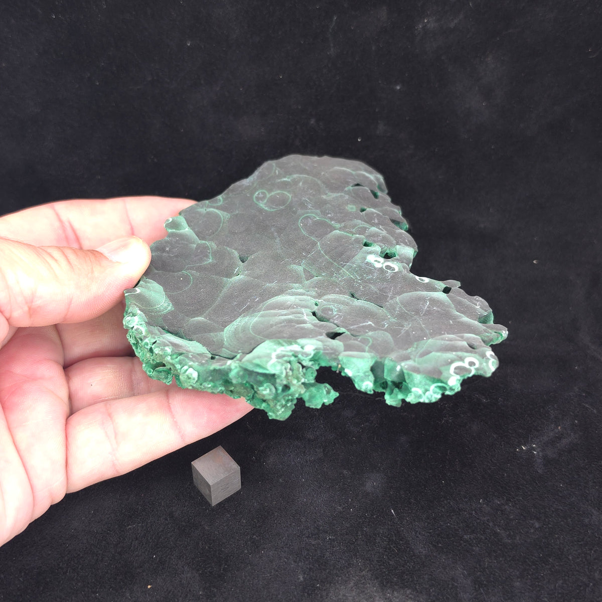Smooth Silky Malachite – 348g – Katanga