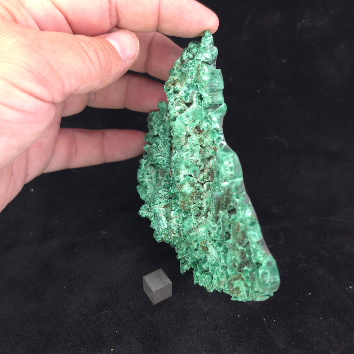 Smooth Silky Malachite – 348g – Katanga