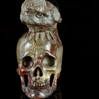 Fossil Stone with an Owl