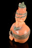 Orange Calcite Skull with Owl