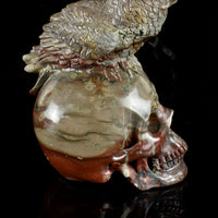 Fossil Stone with an Owl
