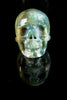 Moss Agate Skull with Removable Jaw