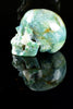 Moss Agate Skull with Removable Jaw