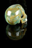 Moss Agate Skull with Removable Jaw