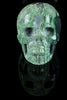 Moss Agate Skull