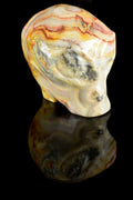 Crazy Lace Agate Alien Skull