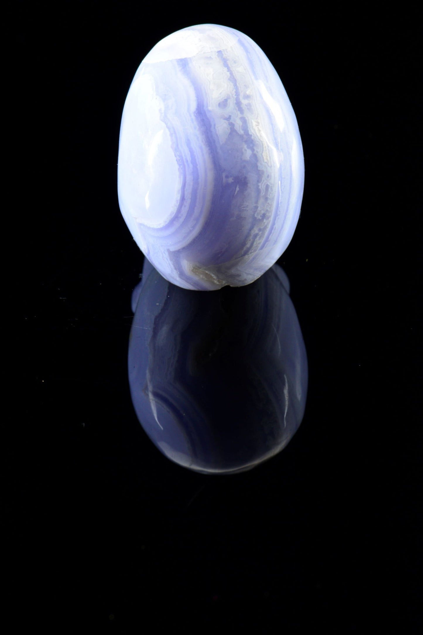 Blue Lace Agate Skull
