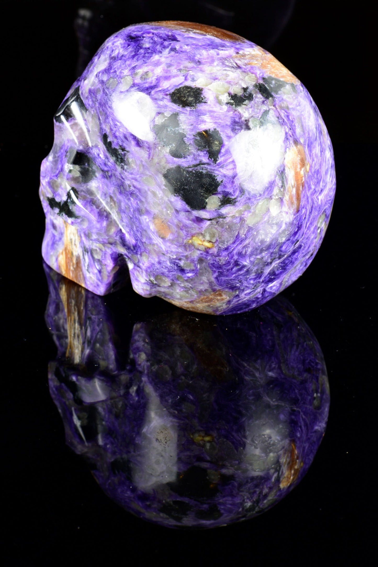 Charoite Skulls