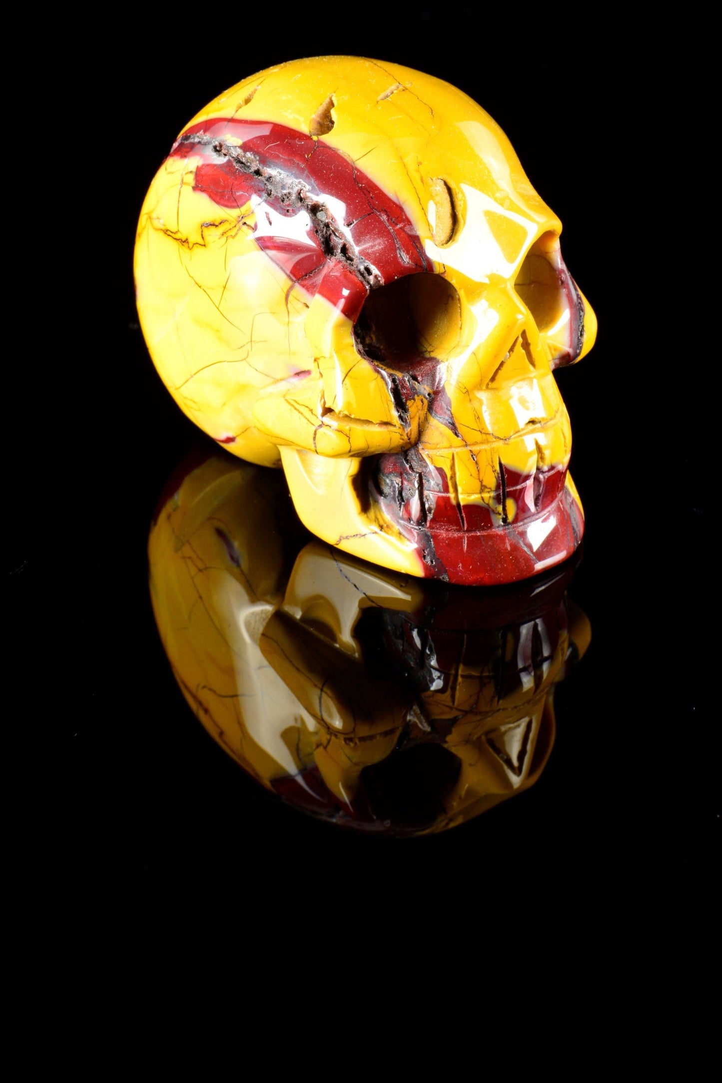 Mookaite Skull