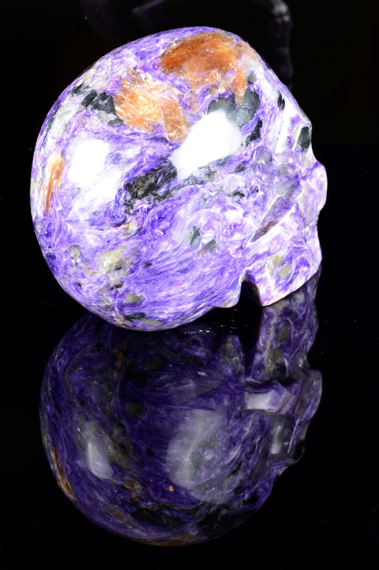 Charoite Skulls