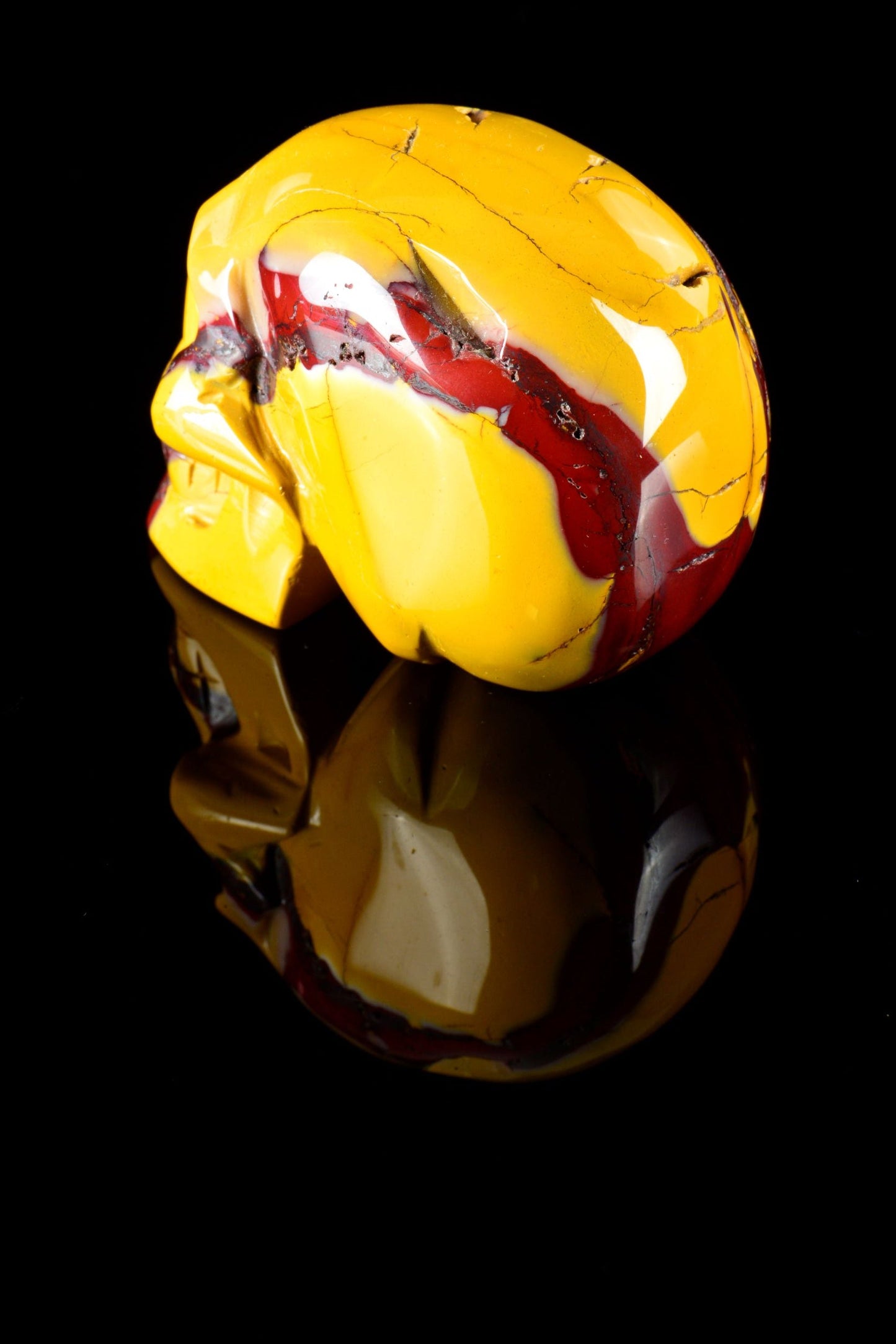 Mookaite Skull