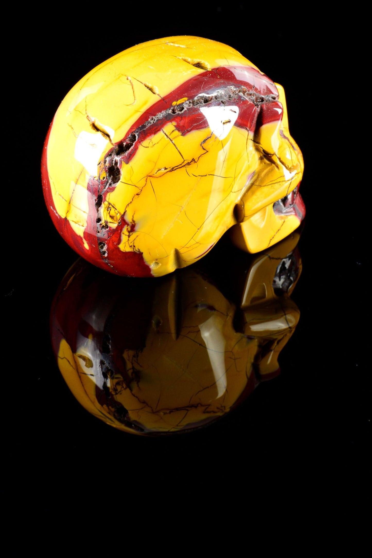 Mookaite Skull