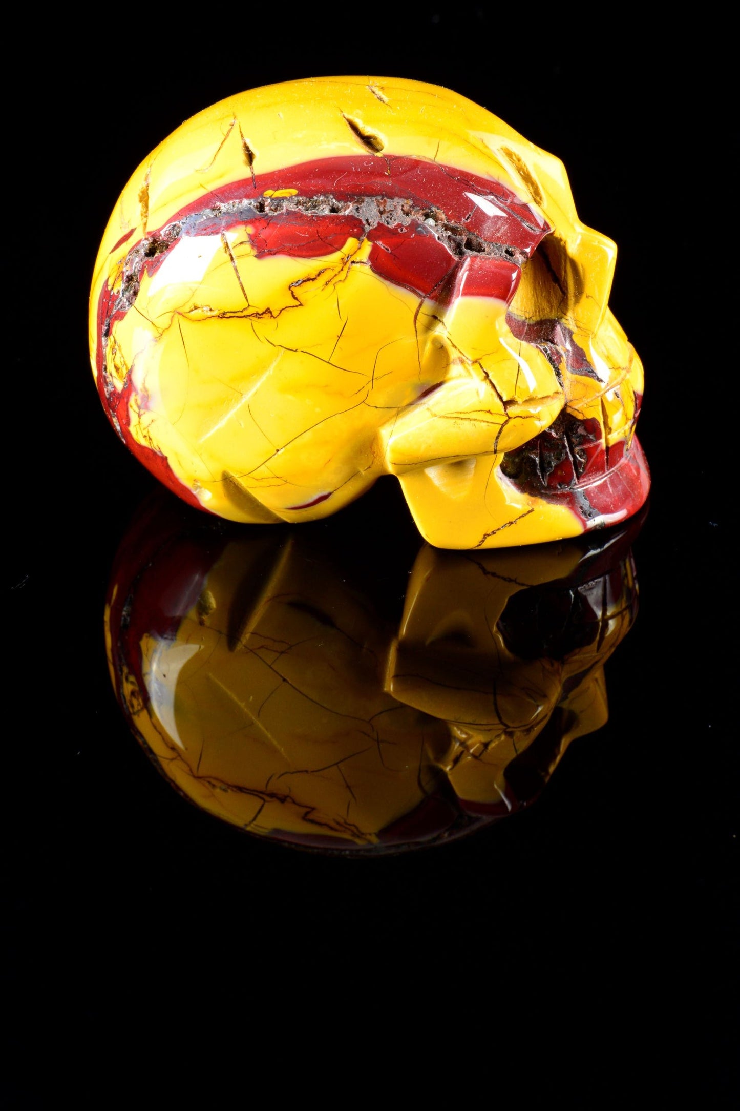 Mookaite Skull