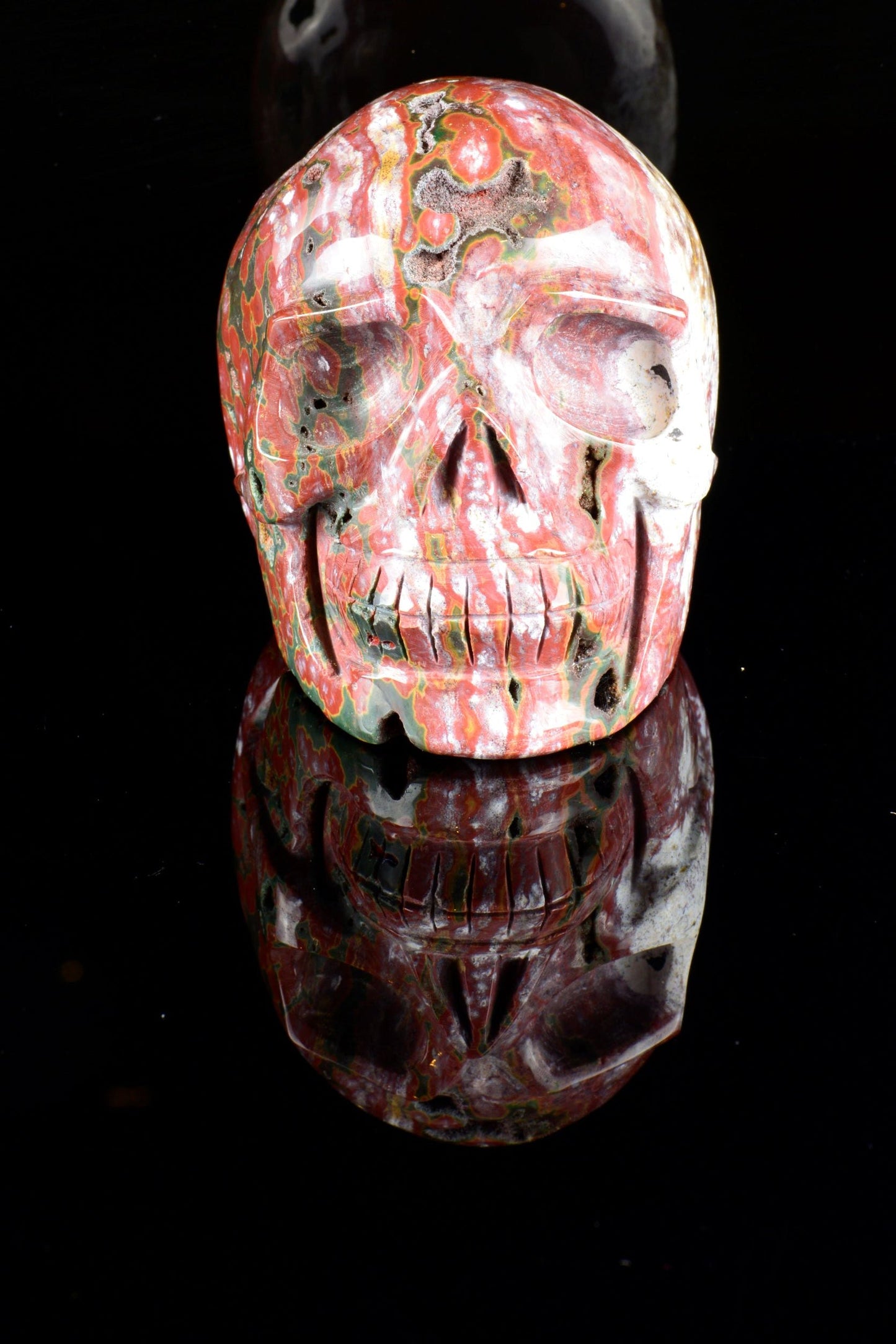 Ocean Jasper Skull