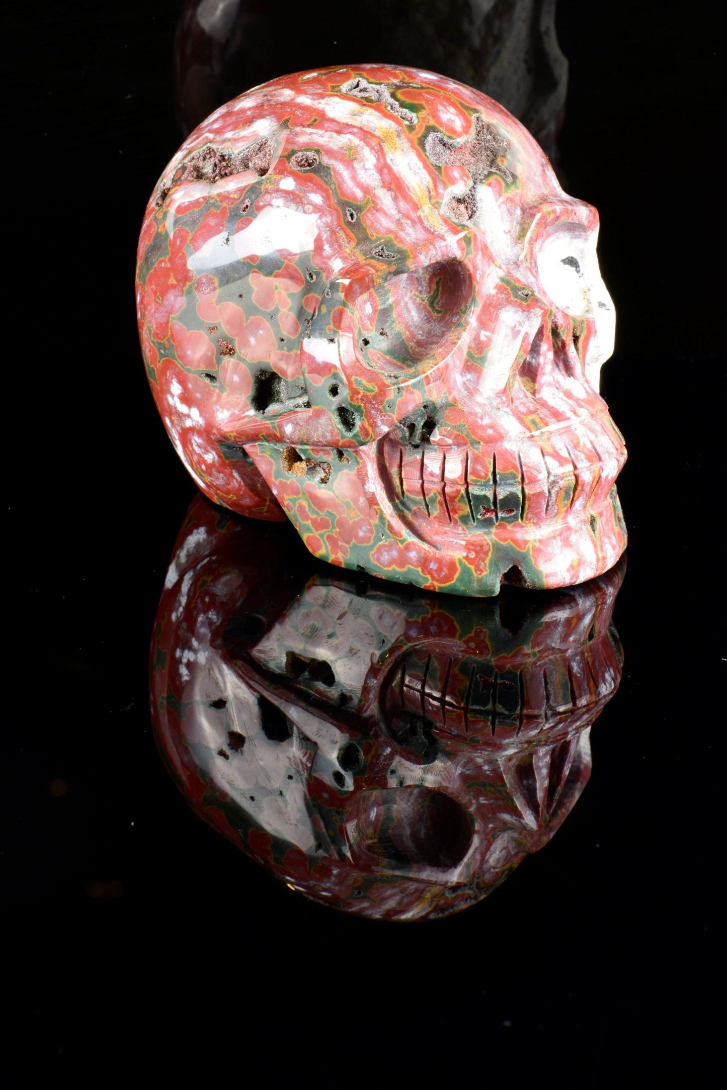 Ocean Jasper Skull