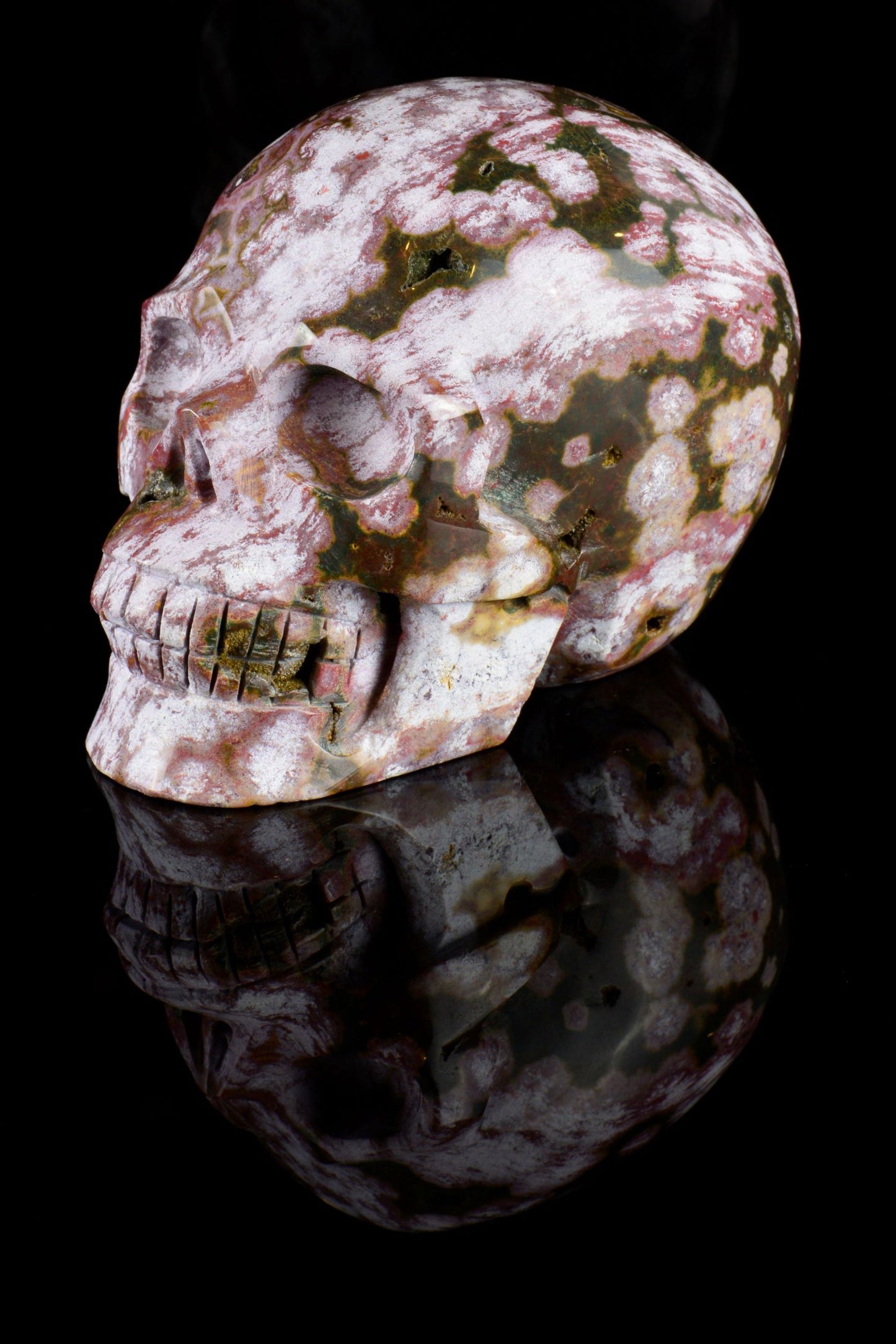 Ocean Jasper Skull