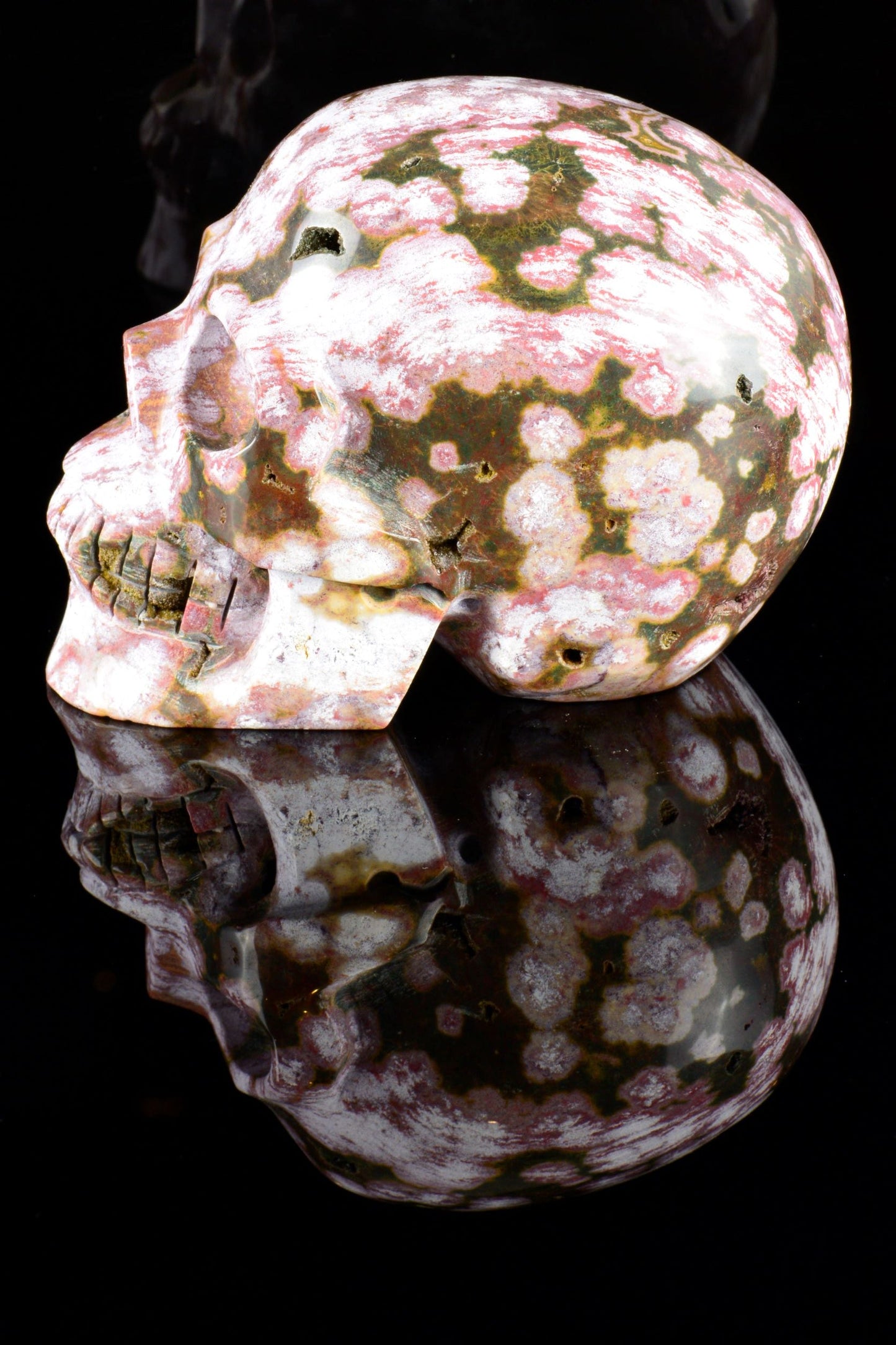 Ocean Jasper Skull