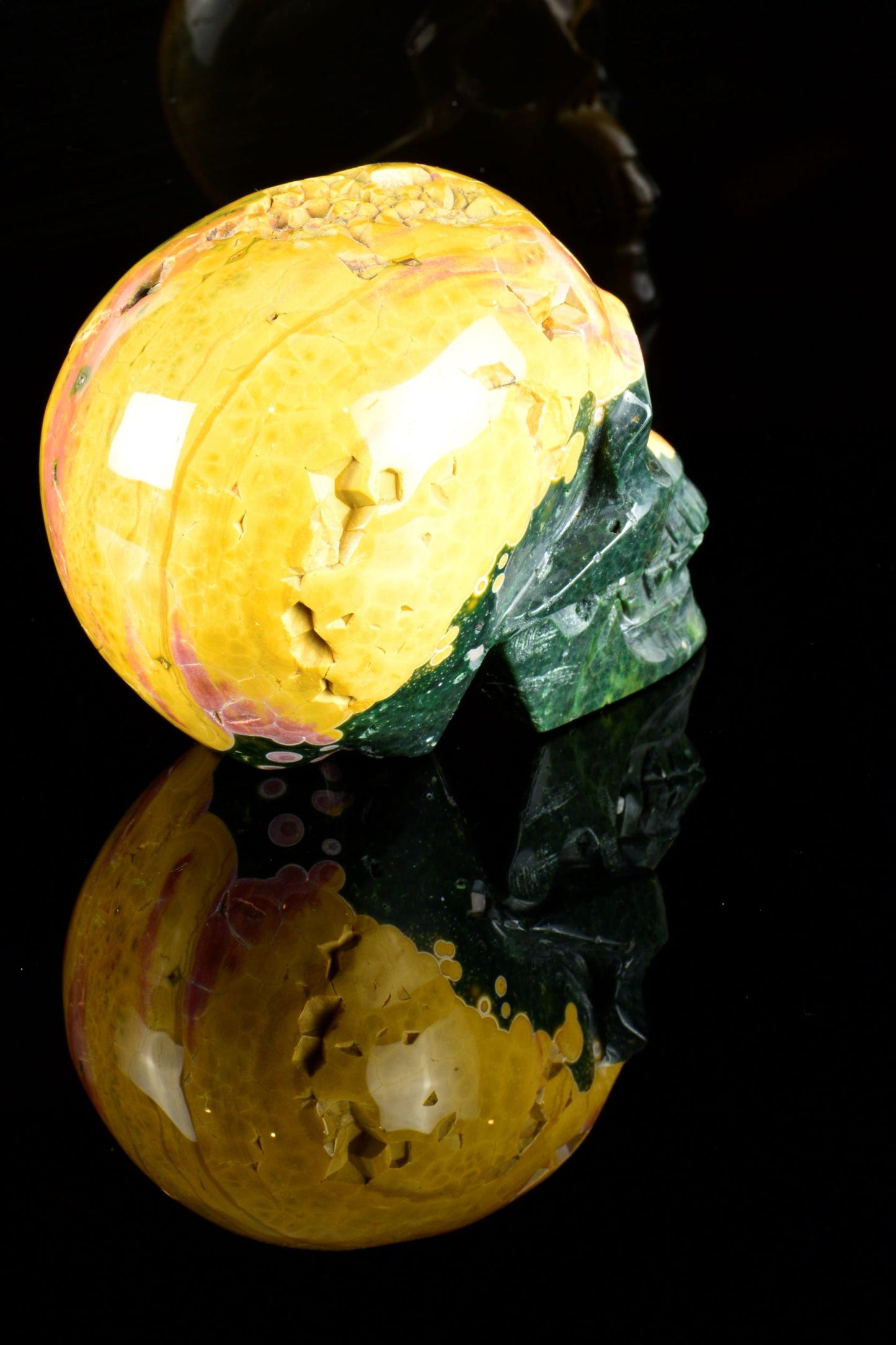 Ocean Jasper Skull