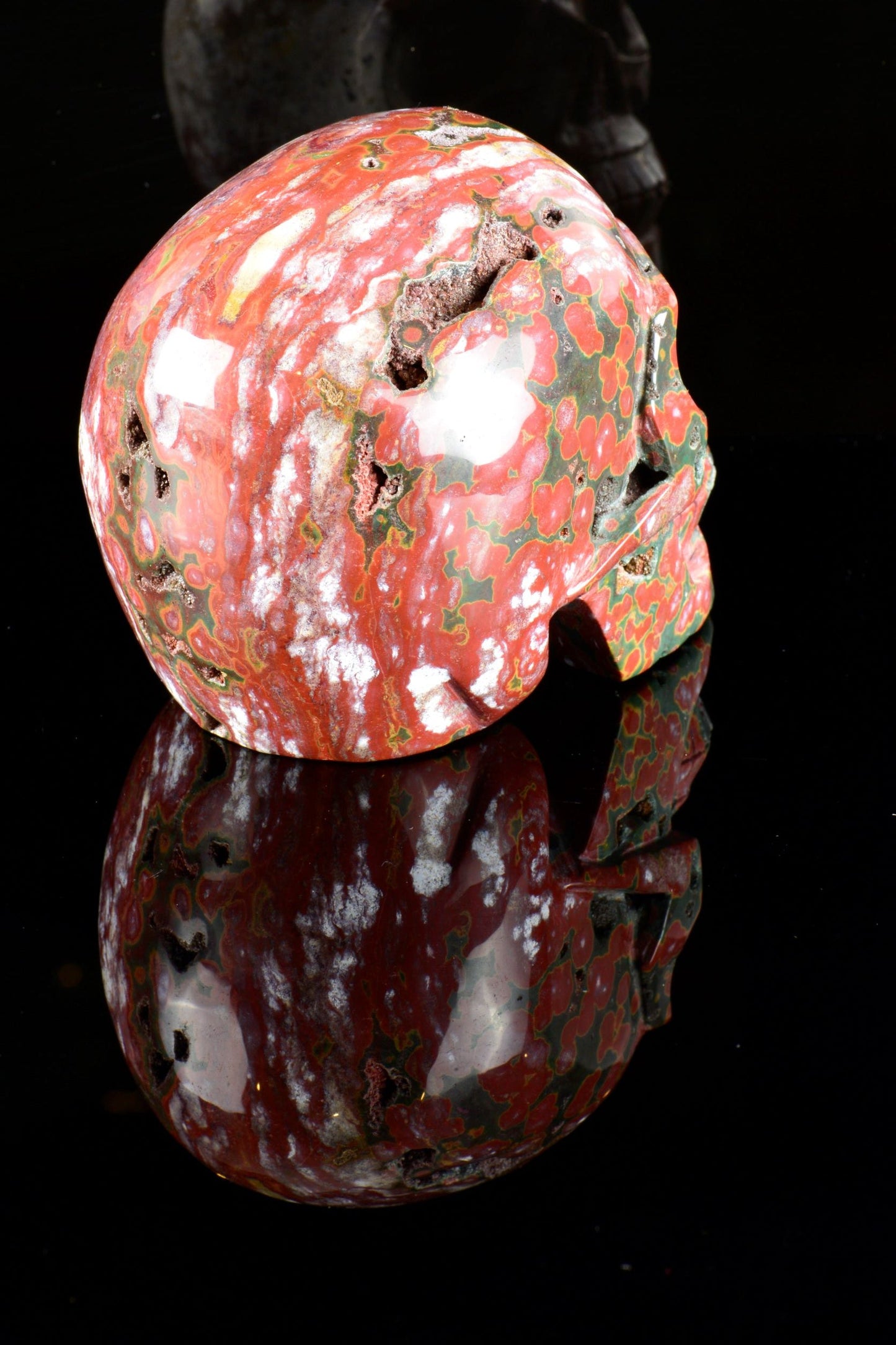 Ocean Jasper Skull