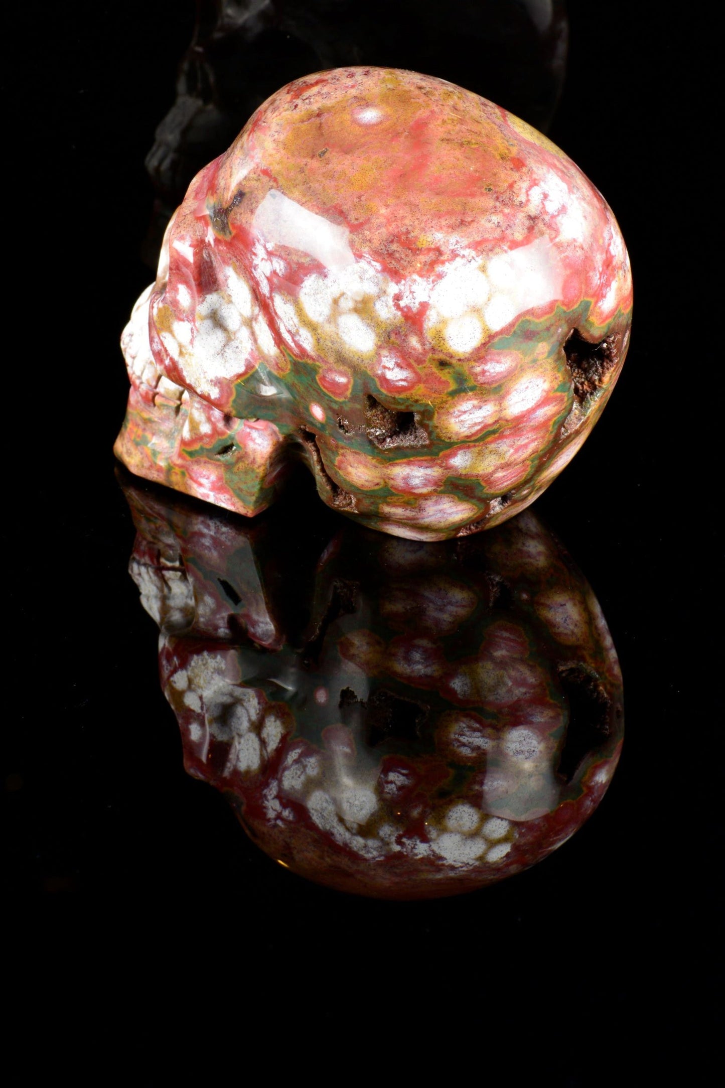 Ocean Jasper Skull