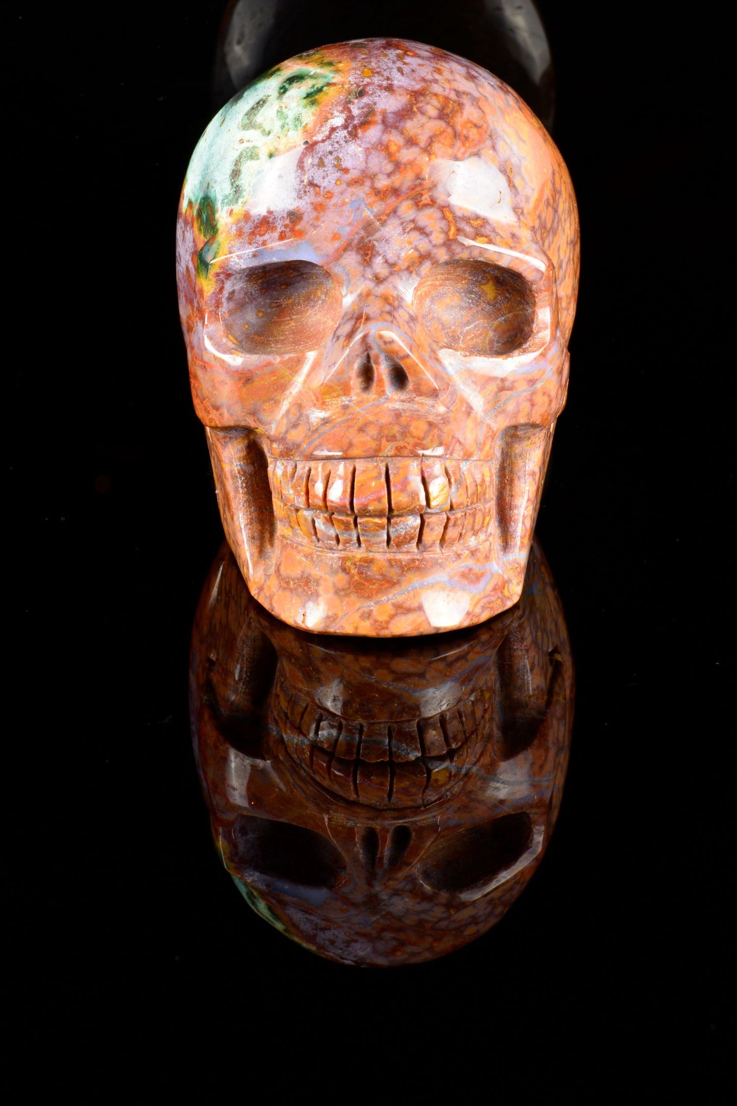 Ocean Jasper Skull