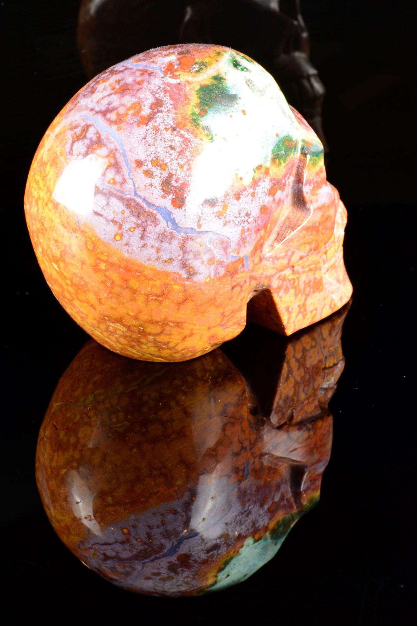 Ocean Jasper Skull