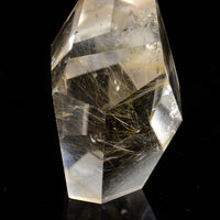 Faceted Rutilated Quartz Freeform 001