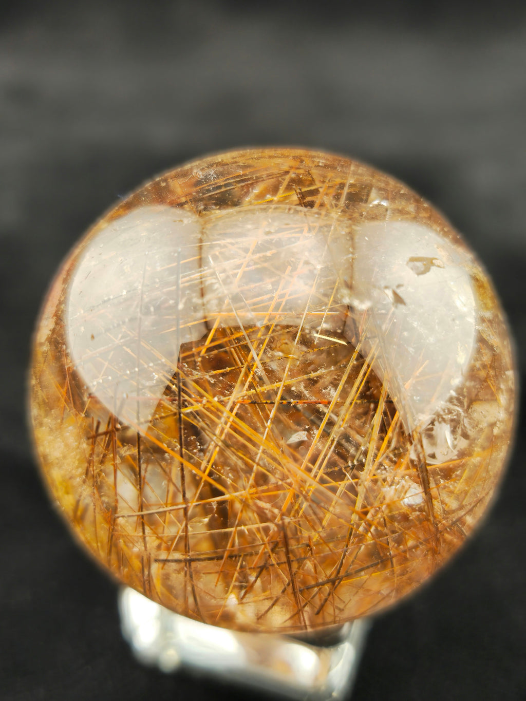 Copper Rutilated Sphere
