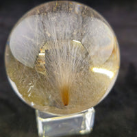 Superb Golden Rutilated Quartz Sphere.