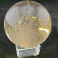 Superb Golden Rutilated Quartz Sphere.