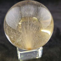 Superb Golden Rutilated Quartz Sphere.