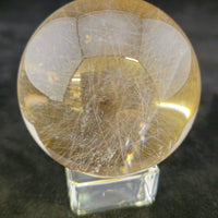 Superb Golden Rutilated Quartz Sphere.