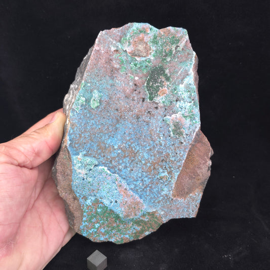 Chrysocolla on Salrose with Malachite – 1872g – Katanga