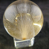 Superb Golden Rutilated Quartz Sphere.