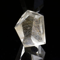 Faceted Rutilated Quartz Freeform 013