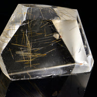 Faceted Rutilated Quartz Freeform 004