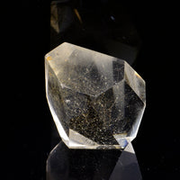 Faceted Rutilated Quartz Freeform 012 with Phantoms