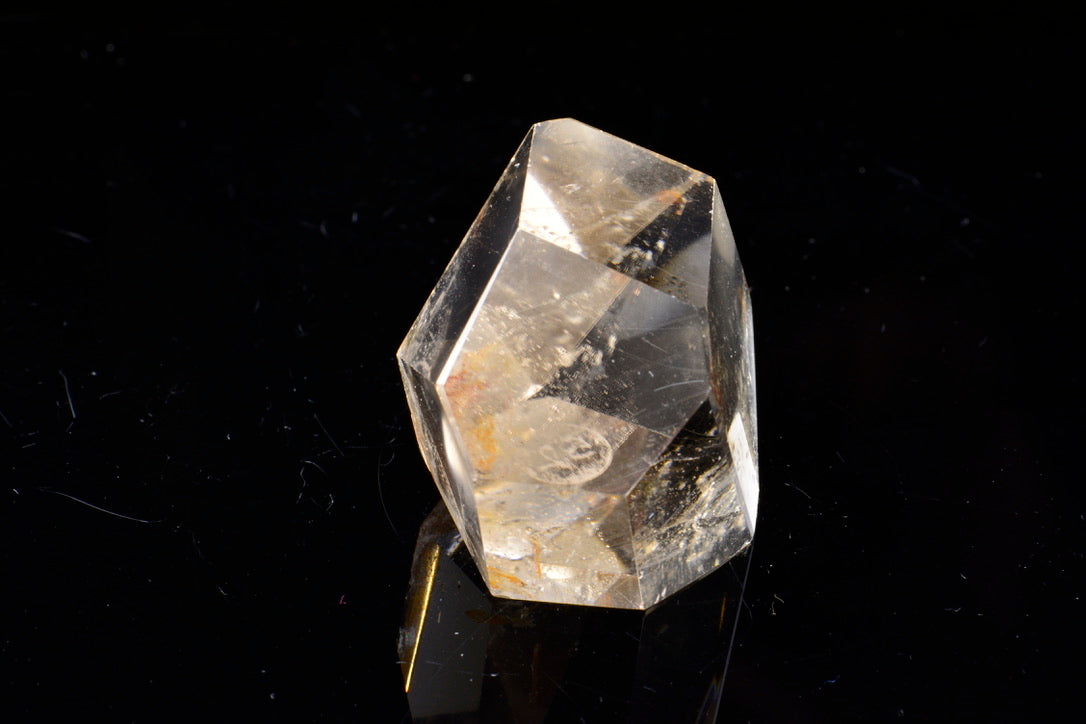 Faceted Rutilated Quartz Freeform 010