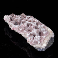 White Picropharmacolite on Pink Dogtooth Calcite 005