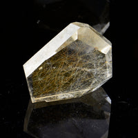 Faceted Rutilated Quartz Freeform 019